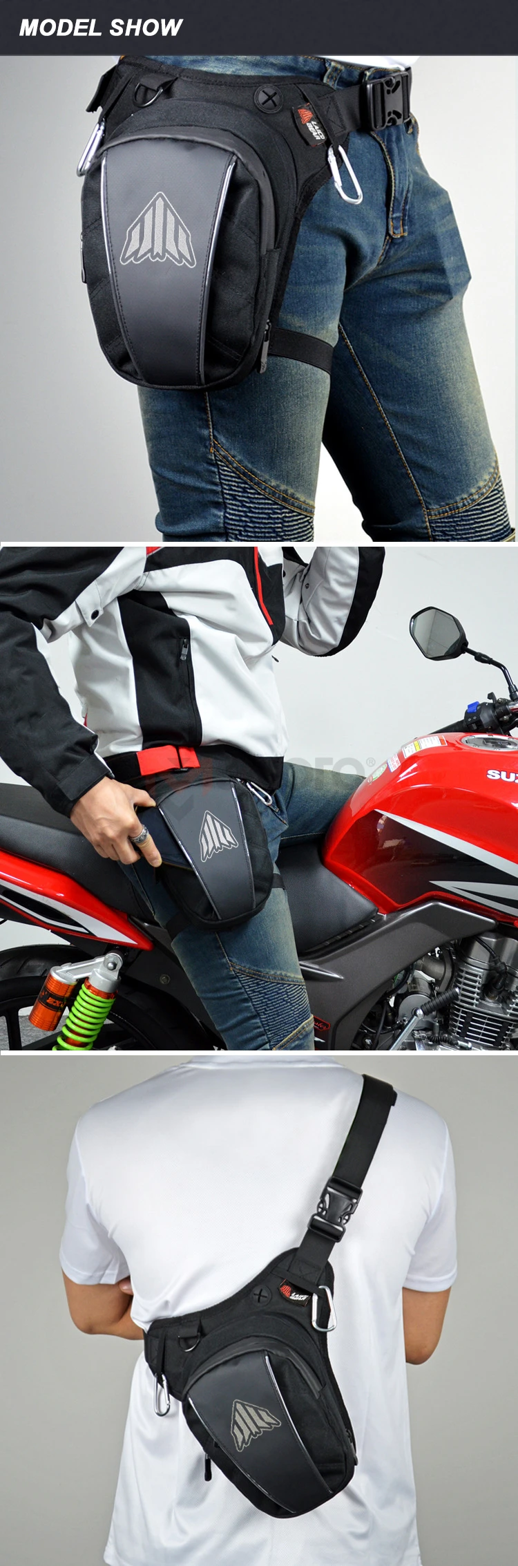 Забавная сумка для мотоциклистов уличный мессенджер поездок на велосипеде