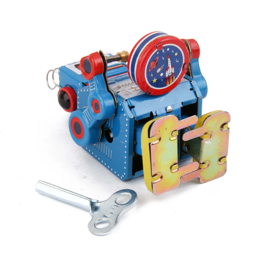 Ветряной робот MS408 оловянная игрушка Забавный Заводной для ребенка