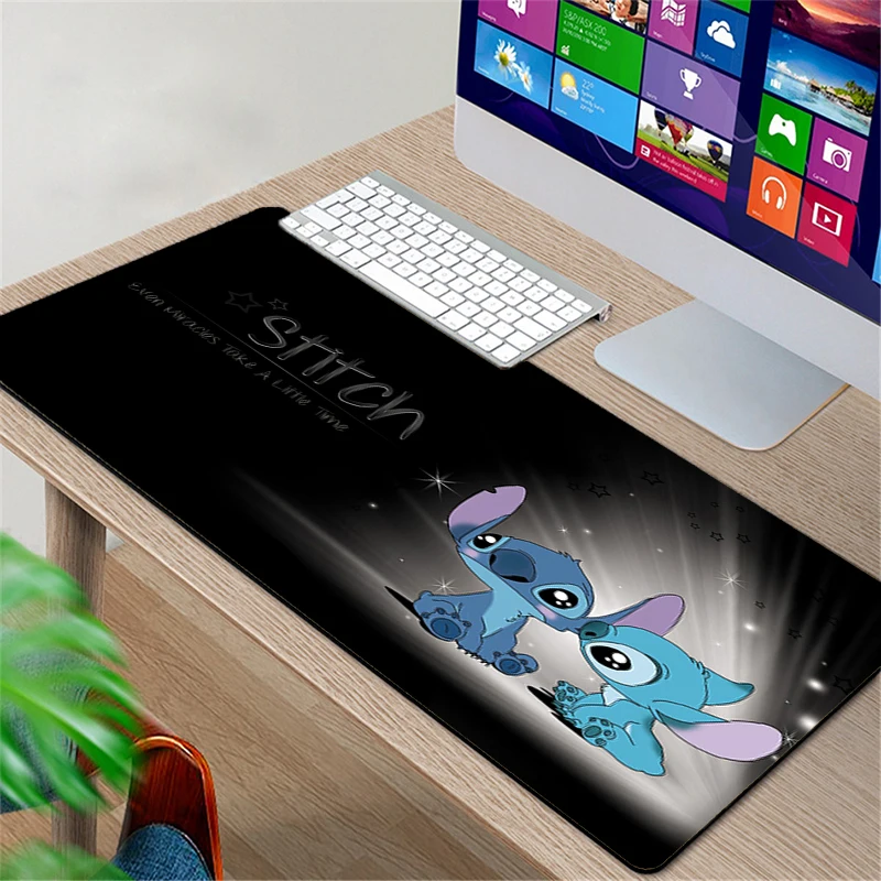 

Mouse pad kawaii Stitch gaming accessories notbook 80x30 computer speed mini pc gamer to keyboard desk mat 900x400 mousepad