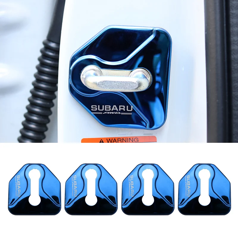 Автомобильная застежка на дверной замок Защитная Наклейка для Subaru Forester Outback Legacy