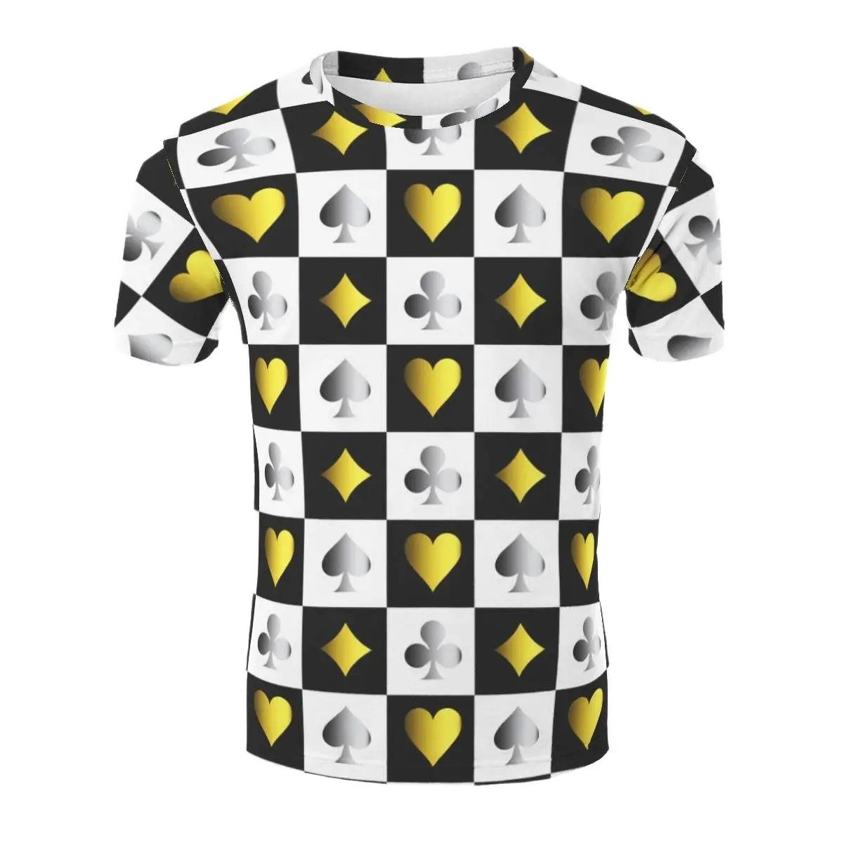 

Футболка мужская оверсайз с 3D принтом игральных карт, хлопок, топ, модная уличная одежда для покера, Повседневная Свободная рубашка, лето