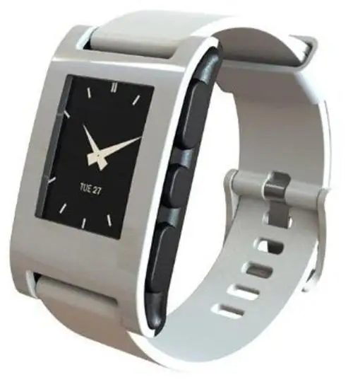 ZycBeautiful для Pebble классические электронные бумажные умные часы многофункциональные Pebble спортивные часы 5-атм водонепроницаемые умные часы - Цвет: Белый