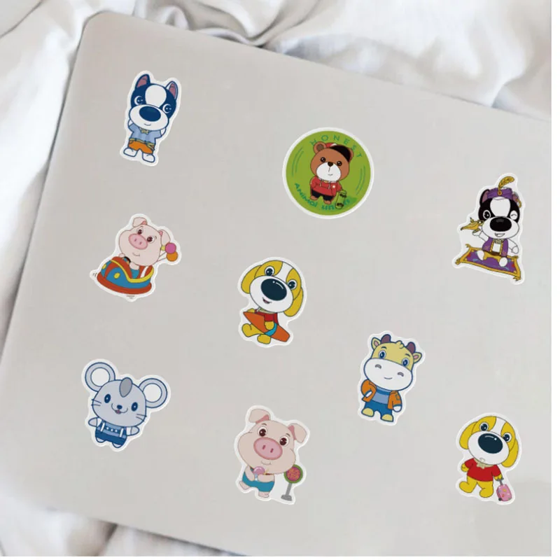

57Pcs/Set Crazy Animals League Graffiti Waterproof Skateboard Travel Suitcase Phone Laptop Luggage Stickers Cute Kids Girl