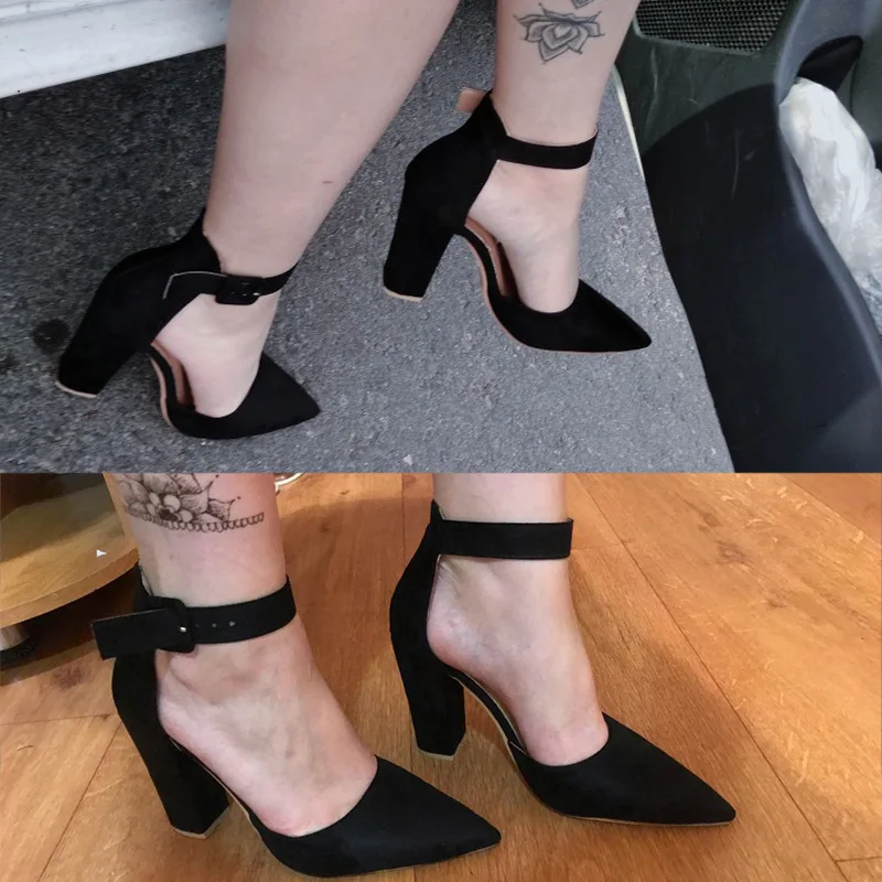 Модные женские туфли на высоком каблуке zapatos Mujer туфли-лодочки с острым носком