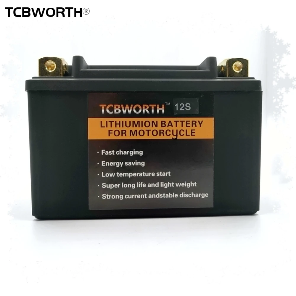 Литий фосфатный стартовый аккумулятор TCBWORTH 12S 12 в 8 Ач CCA 450A LiFePO4 для скутера LFP