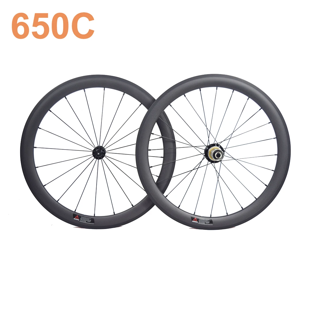 650C карбоновые колеса 50 мм клинчерная трубка дорожные обод тормоз детский