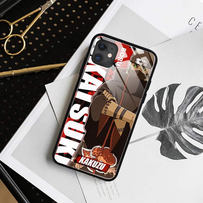 Наруто Akatsuki Kakuzu для iPhone SE 6 6s 7 8 plus x xr xs 11 12 mini Pro Max закаленное стекло чехлы