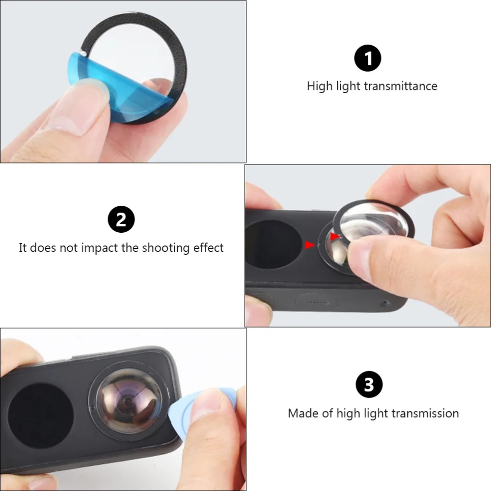 

2 PCS Camera Guard Lens Compatible with One X2 Self-adhesive Protective Cover