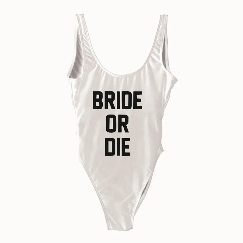 Купальник для девичника невесты или женский сексуальный цельный купальник