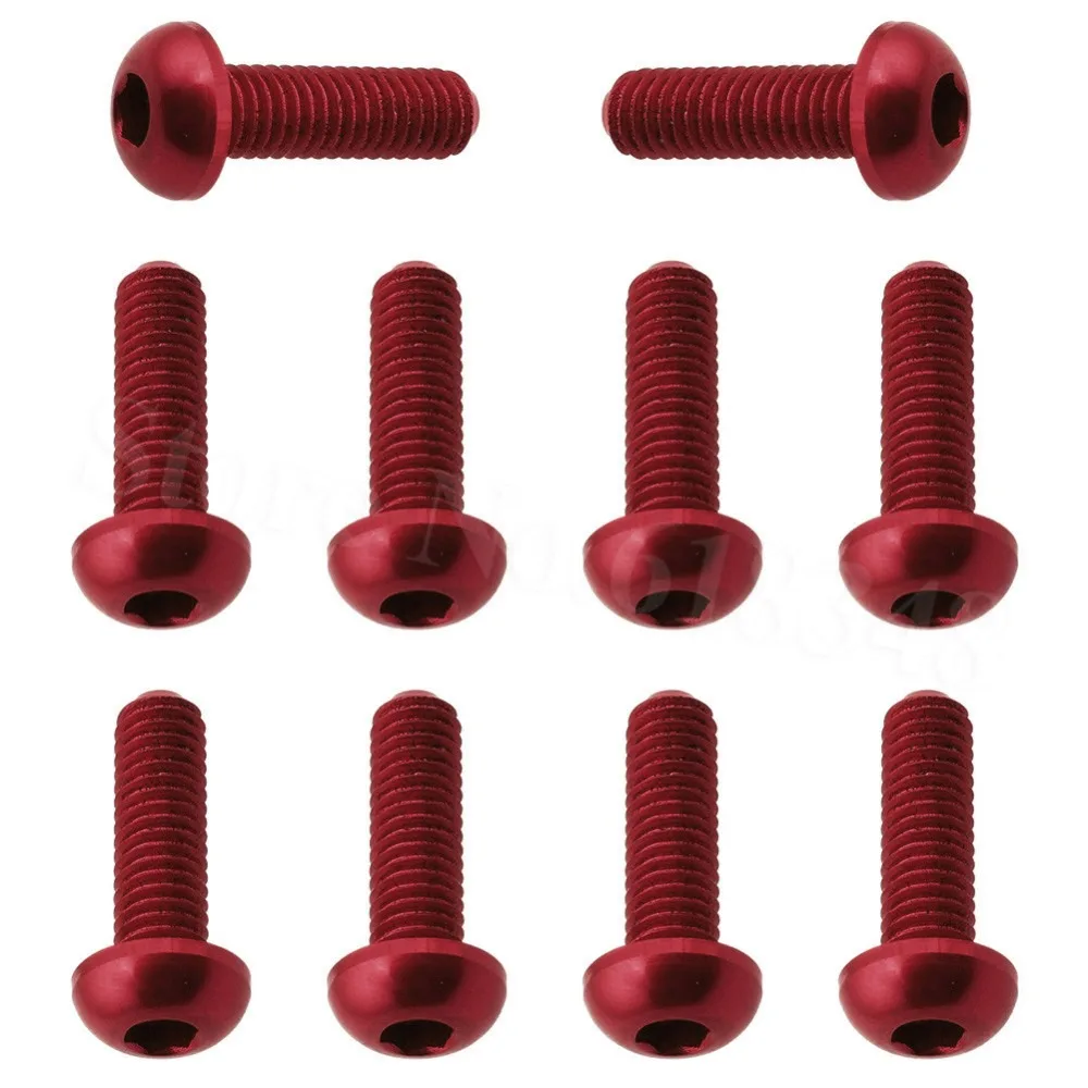 10 шт. M3x10mm шестигранные винты с круглой головкой алюминиевый анодированный для FPV