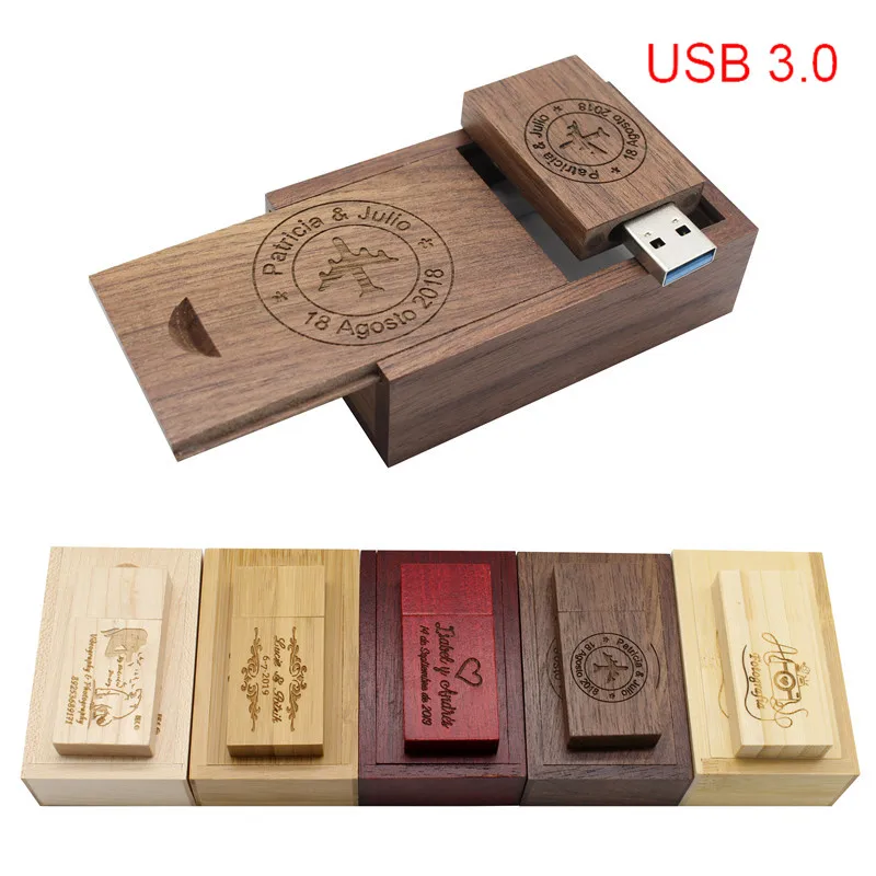 

Usb флеш-накопитель TEXT ME usb3.0 Maple wood + box, 4 ГБ, 8 ГБ, 16 ГБ, 32 ГБ, maple usb 3,0, деревянная гравировка логотипа