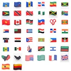 Странные подвески в виде флага для обуви, украшения для обуви, подвески, мягкие Аксессуары для обуви из ПВХ для забивания