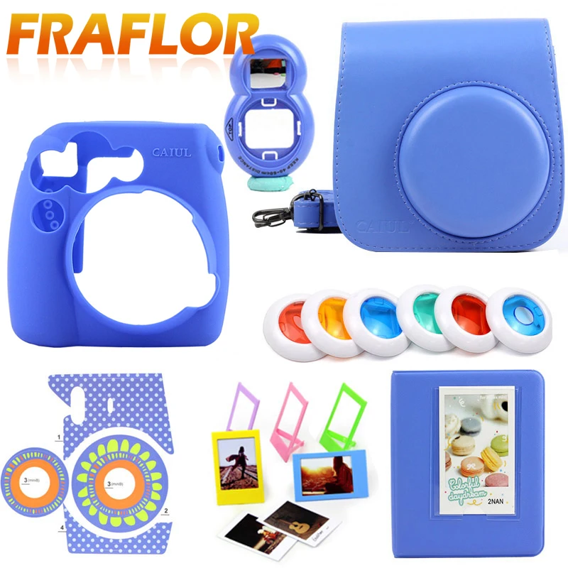 Силиконовый чехол для камеры с чехлом из искусственной кожи фоторамкой и