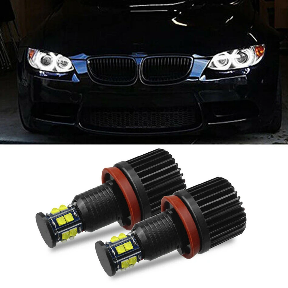 120W H8 светодиодный Ангельские глазки гало кольца свет лампы 6500K для BMW E92 E93 E63 E70 X5 X6