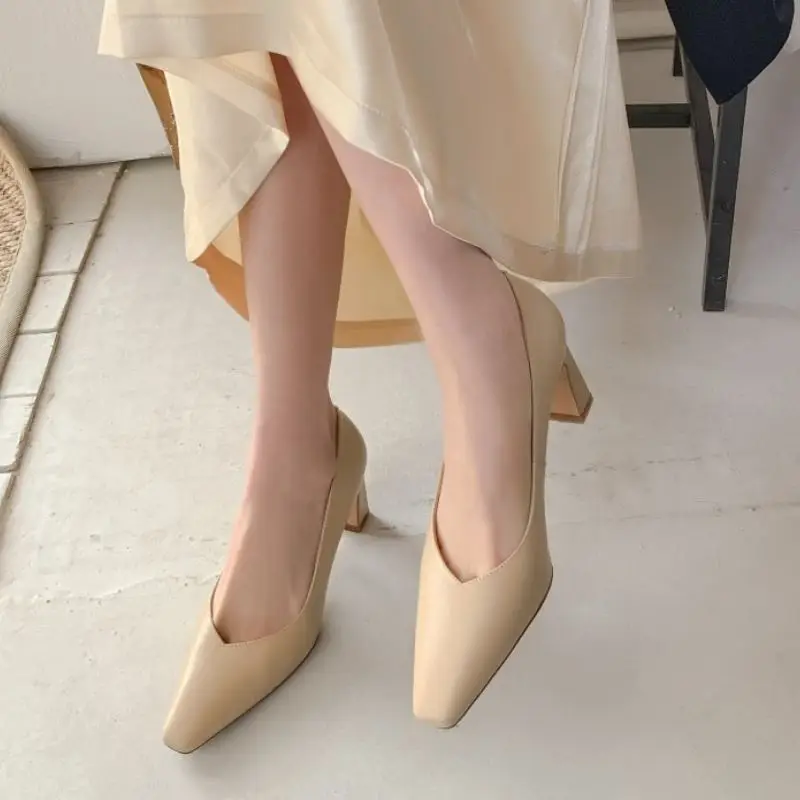 

Rizabina Size 33-40 High Heel Shoes Women Genuine Leather Strange Heel Pumps Woman Fashion Elegant Party Shoes Women Footwear