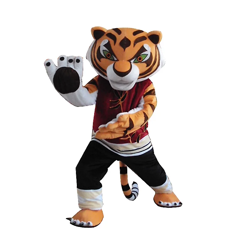 

Kung Fu tiger cartoon doll costume adult walk through cartoon doll clothes doll headset props cute plush performance props doll