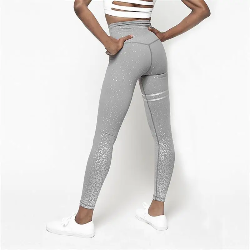 

2021 Leggings New Hot Women's Gold Print Leggings Opaque Exercise Leggings Push Up Exercise Women's Pants Workout Leggings