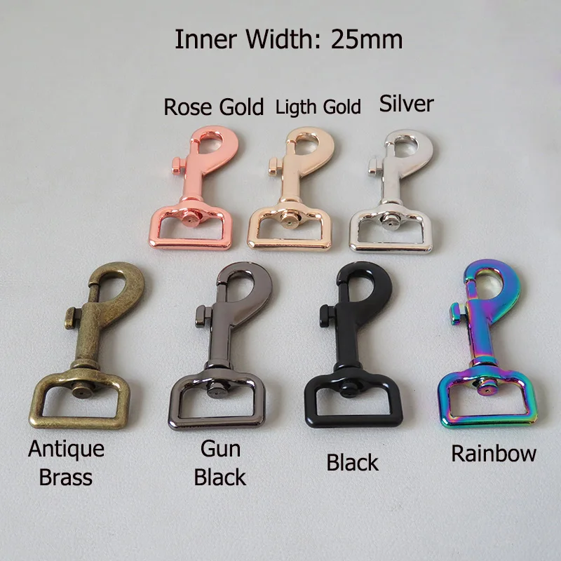 

10Pcs/Lot 25mm Metal D Ring Release Buckle Clip Hook For Paracord Bag Backpack Accessory Dog Collar Leash Lobster Clasp Hardware