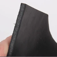 veg tanned first layer leather genuine skin cow leather carving black color 4mm thickness paint for skin black color