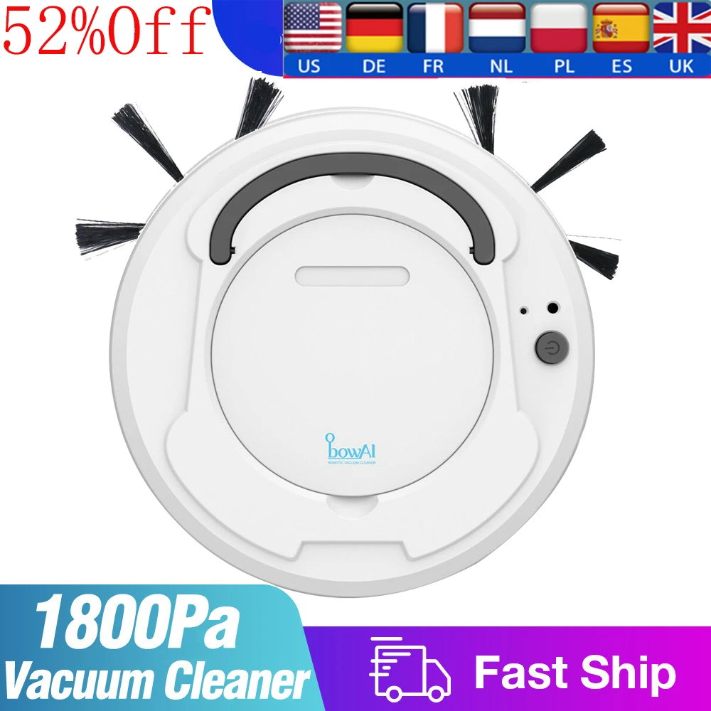 

Smart Floor Vacuum Cleaner 3-In-1 Auto Rechargeable Smart Sweeping Robot 1800Pa Xiaomi Robot Vacuum Cleaner Dry Wet Sweeping