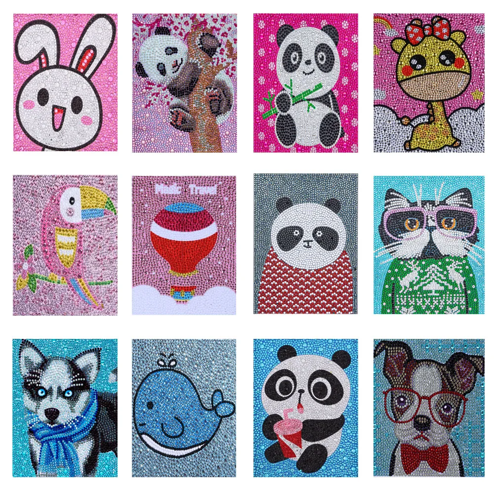 

Картина с животными 5D Diy, алмазная живопись, наборы с крестом, полный кристалл, алмазная искусство, детский подарок на Новый год