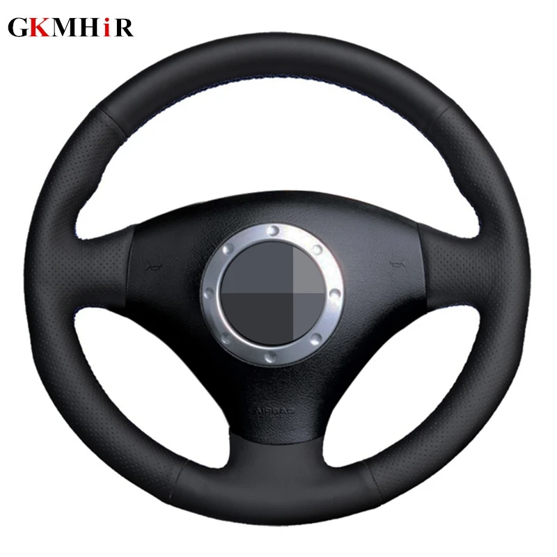 Искусственная кожа Чехол рулевого колеса автомобиля для Audi A4 2003 2005 A3 2000 RS 6 S4 2004 2006