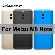 For Meizu M6 Note Battery cover for Meilan Note 6 battery Back cover case housing Replacement +Power Side Buttons+Camera lens