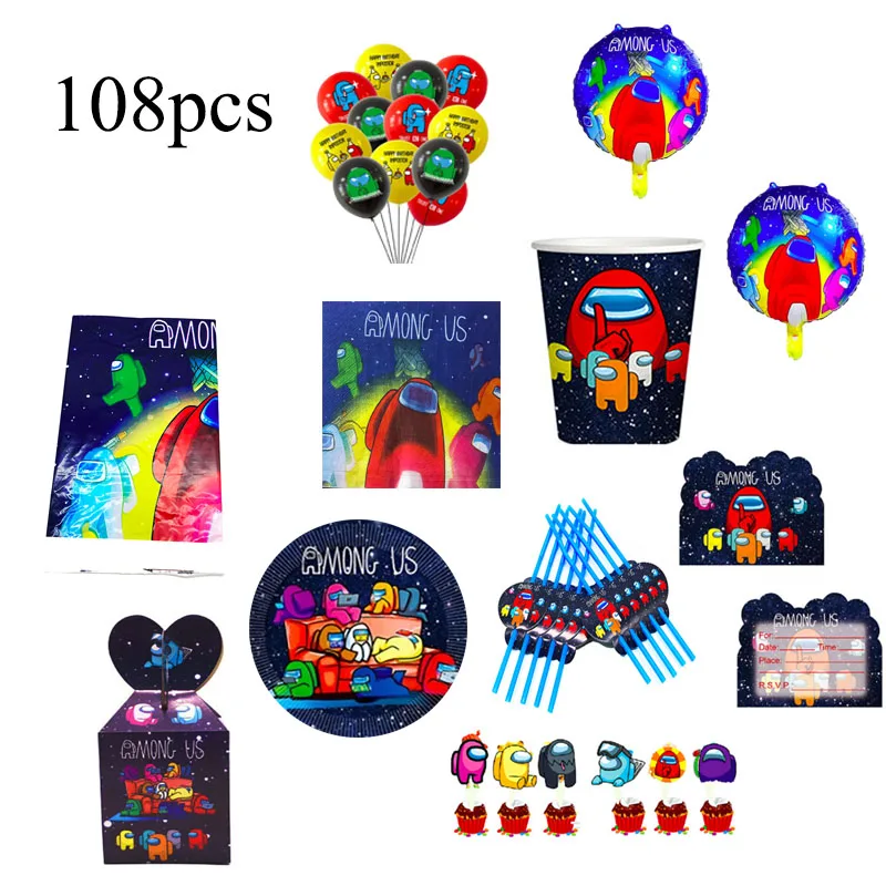 108 шт у нас день рождения пластины салфетки для стаканчиков скатерти стола