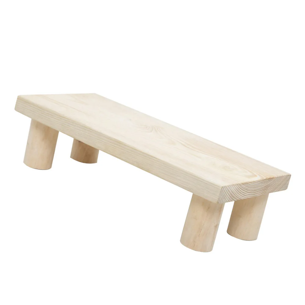 

1pc Child Toilet Stool Bathroom Stool Kids Household Footstool (Wood Color)