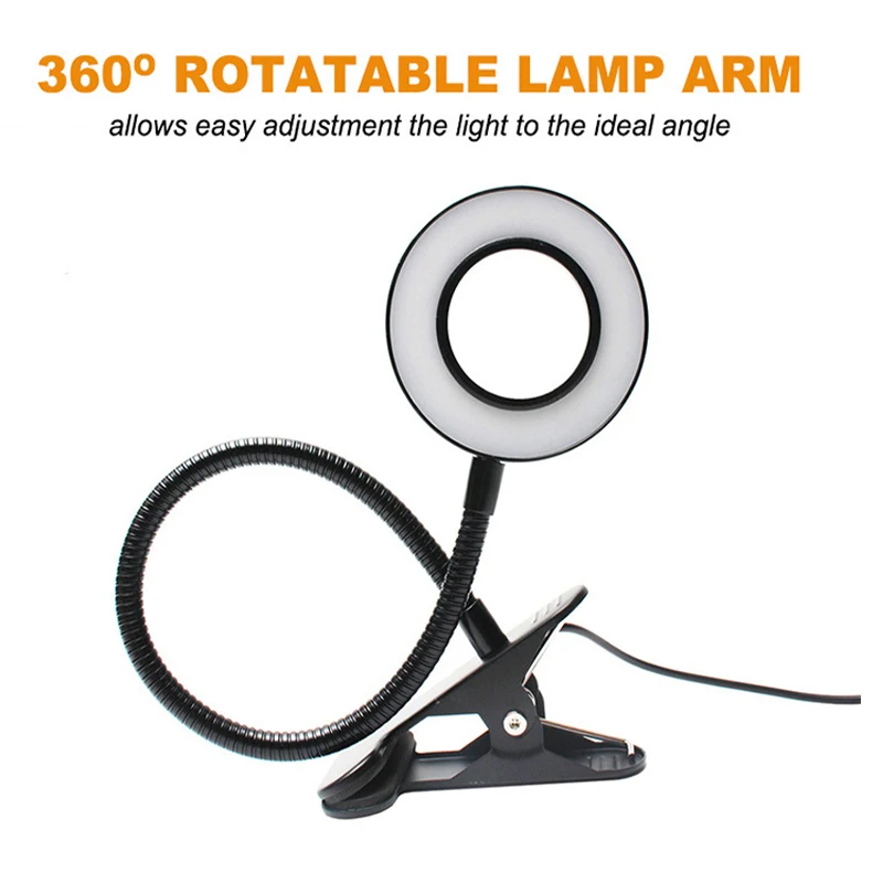 

Table Lamp Led Dormitory Cool All Metal Desk Lamp for Home Decoration Hose Live Screen Display Hanging Lamp Clip Reading Lamp