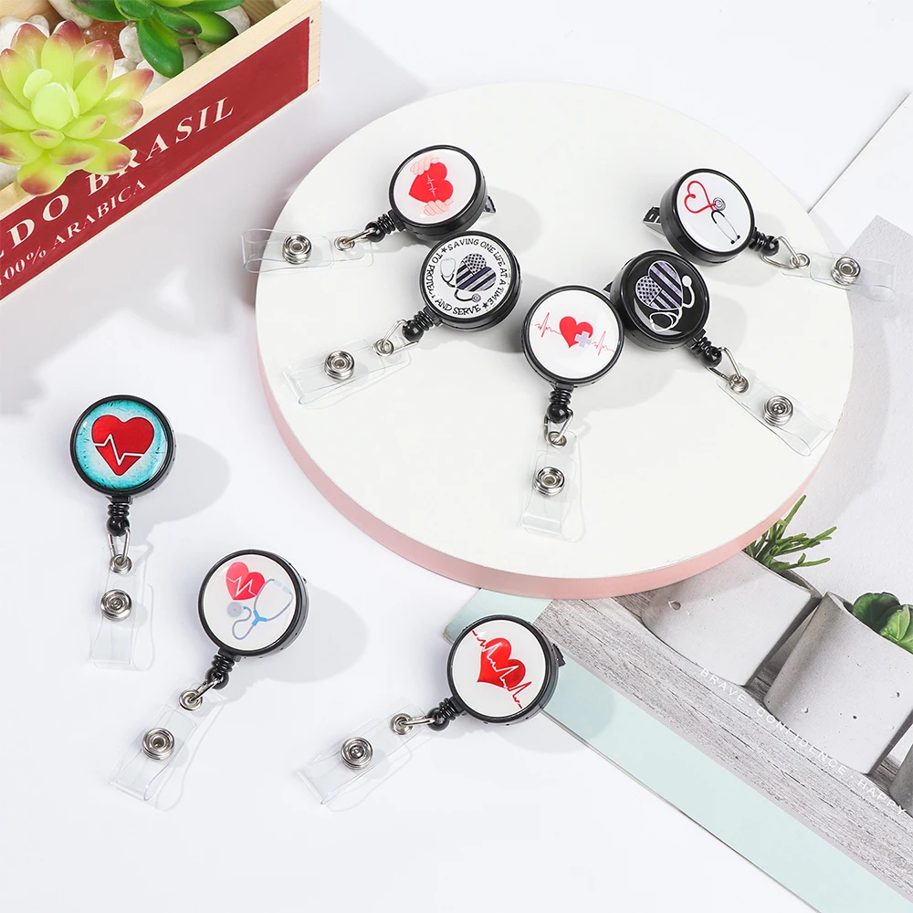 Горячая Распродажа выдвижной держатель для медсестры забавная Рабочая бирка