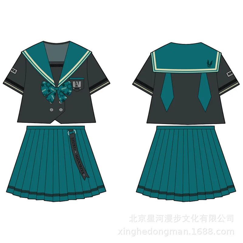 

My Hero Academia Cosplay Costume Anime Cosplay Boku no Hero Academia Himiko Toga JK Uniform Women Sailor Suits with Sweaters