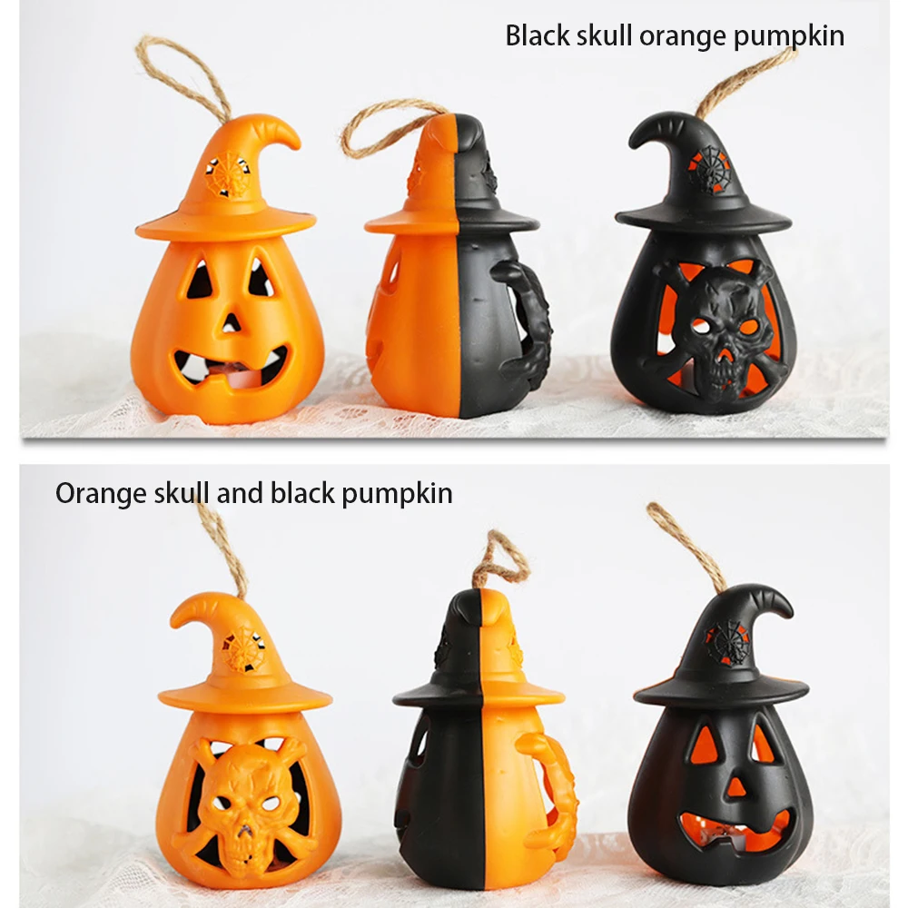 Светодиодный лампа-фонарик в виде тыквы призрака Хэллоуина страшный подвесной