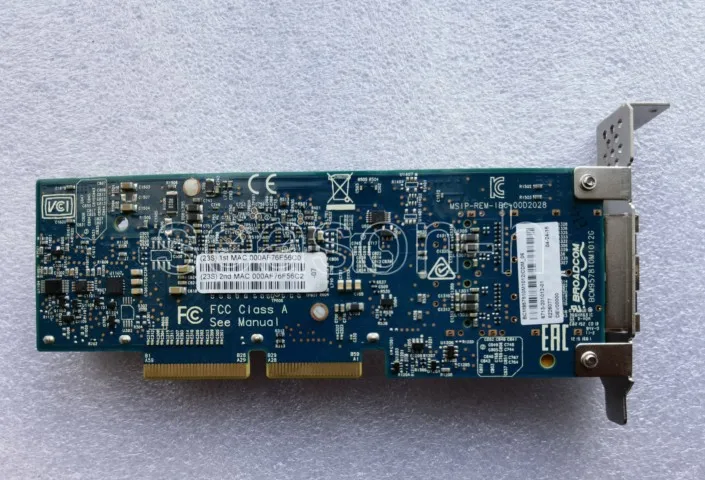 Сетевая карта IBM 94Y5230 Broadcom с двумя портами 10 Гб SFP Exlom | Компьютеры и офис