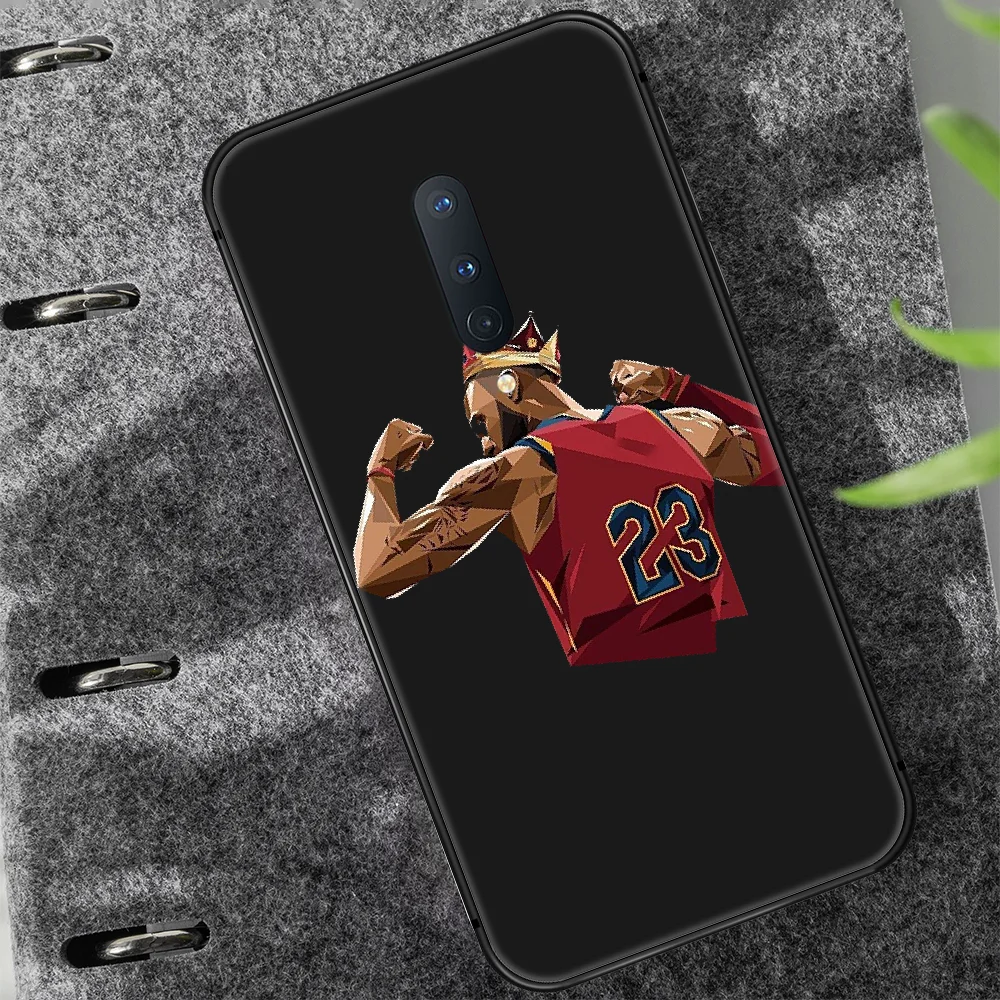 

james basketball star 23 Phone Case Cover Hull For 1+ Oneplus 5T 6 6T 7 7T 8 8T Pro black Etui Soft Cell Painting Shell Tpu