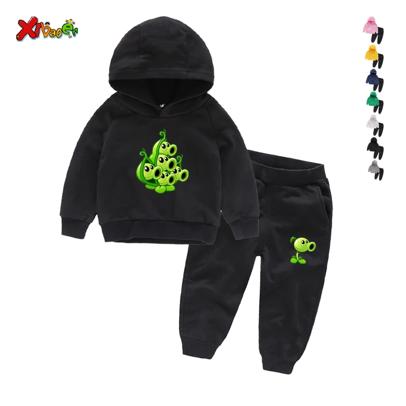 Весенние детские толстовки с капюшоном забавные мультяшные растения