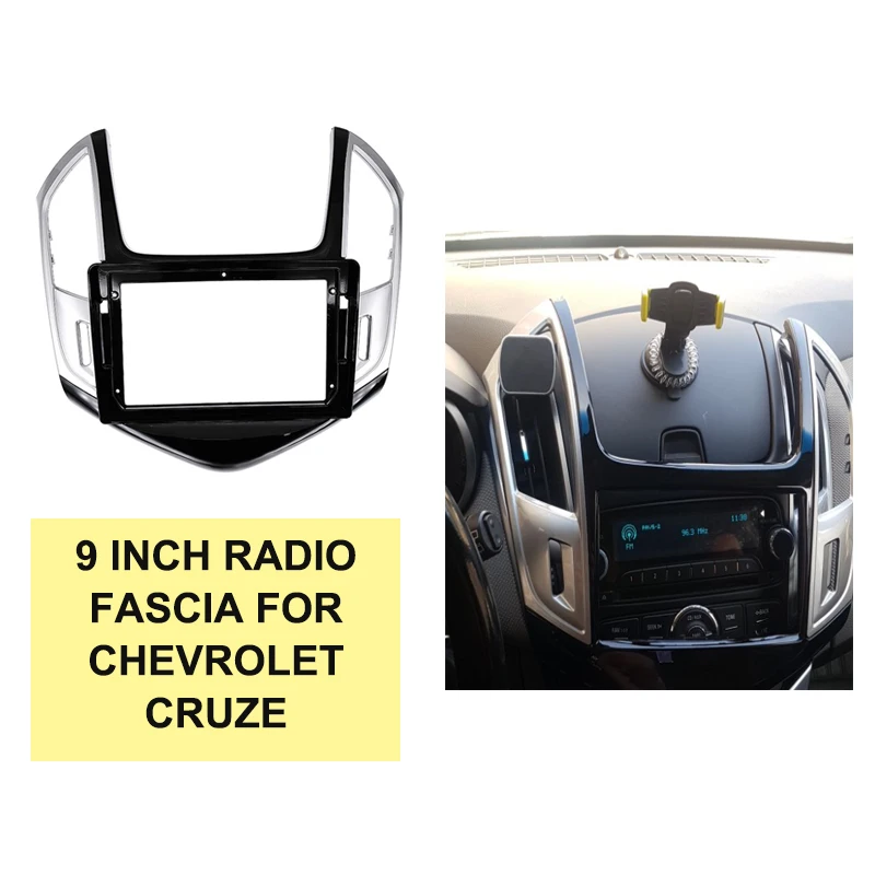 Fascia per autoradio da 9 pollici per Chevrolet Cruze 2009-2011 installazione unità principale Refit Trim Frame Dash Kit pannello Stereo cornice GPS