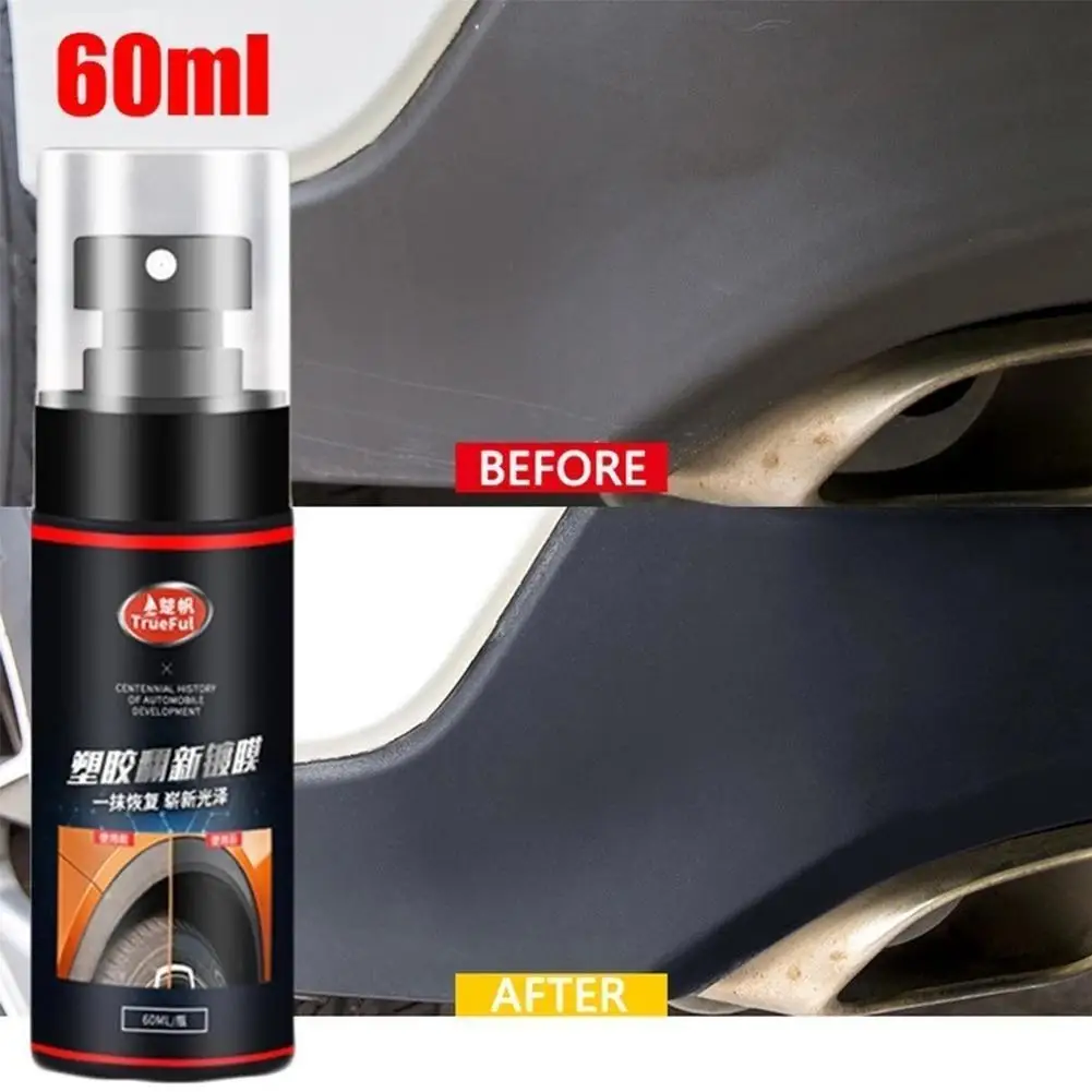 

60ml Universal Car Interior Instrument Panel Wax Plastic Parts Repair Agent Door Bumper Renovation Coating