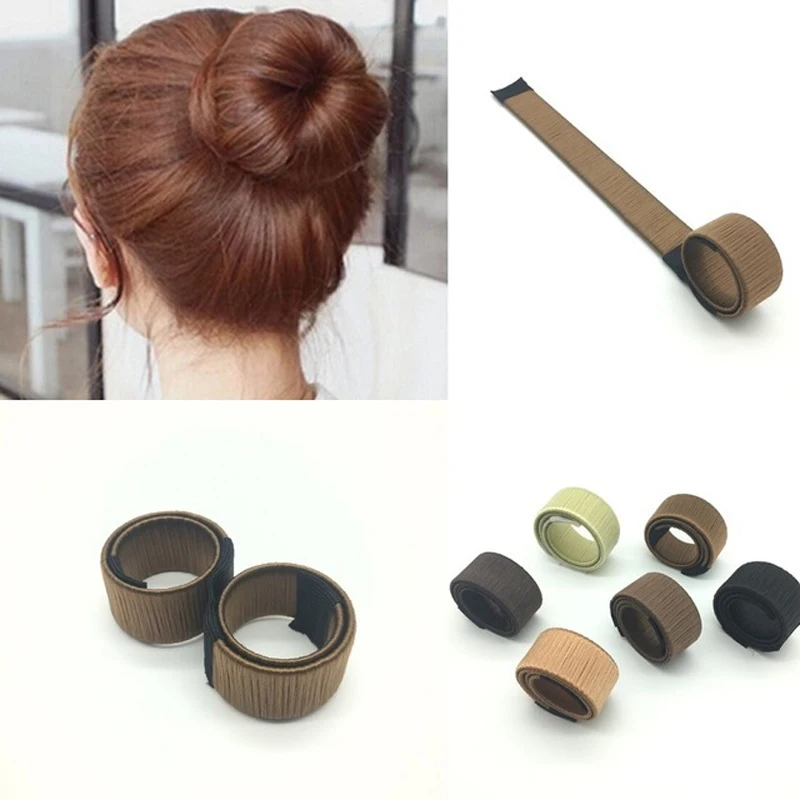 

Fashion Circle Shape Braided Hair Tools Bendable Donut Bun Maker Former Twist Hairstyle Clip DIY Hair Styling Tools Headbands