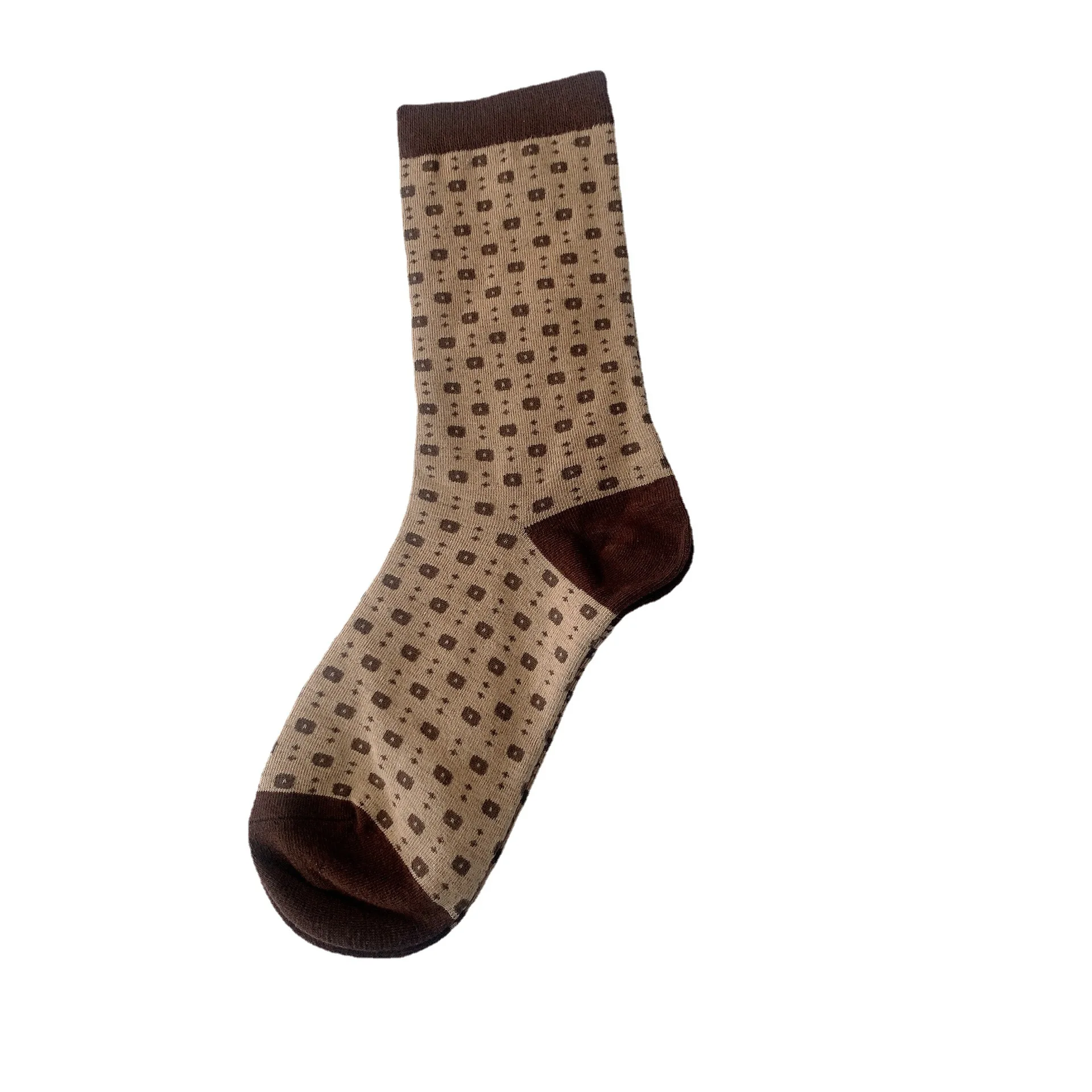 Women Socks Autumn New Socks Fashion Lattice Cotton Preppy Style Happy Casual Deodorant Socks Female Socks High Quality Fashion