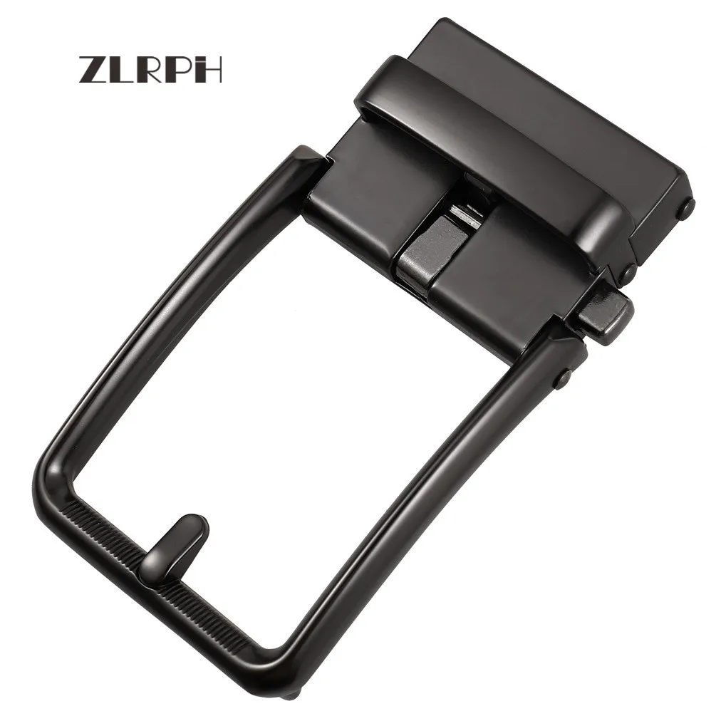 

Ремень ZLRPH мужской с автоматической пряжкой, Прочный Модный брендовый ремень с храповым механизмом, в повседневном стиле, без сплава