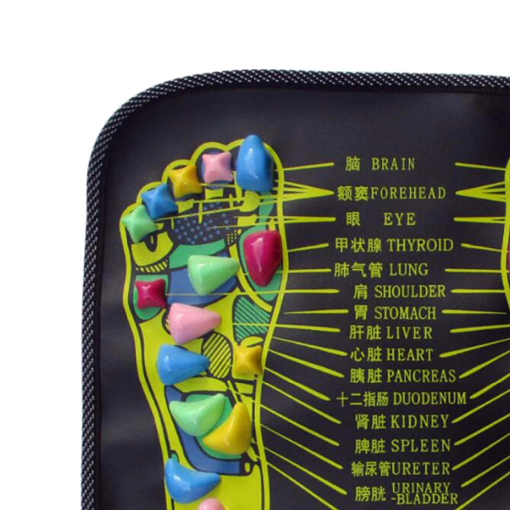 Китайский рефлекторный массажер для ног коврик Подушка спа дорожка с камнями