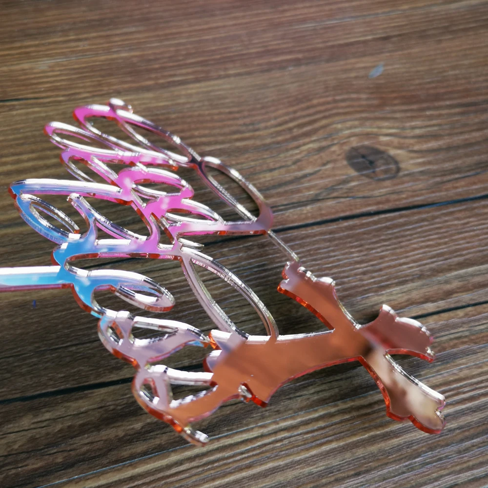 Топпер для торта цвета розового золота God Bless топпер первого причастия украшения