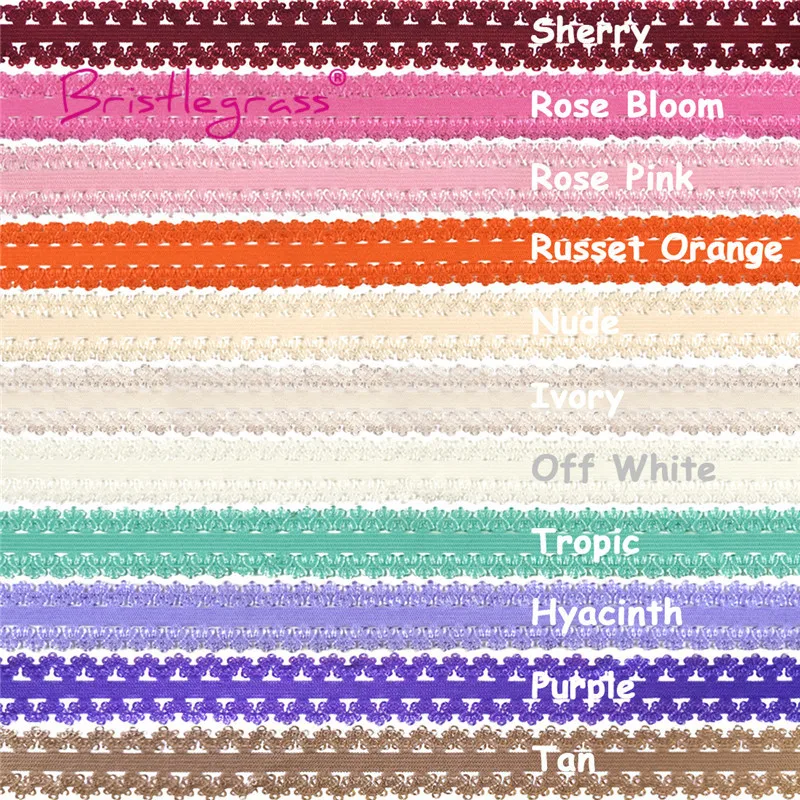 BRISTLEGRASS Combo 11 Yard 3/4&quot 20mm Picot Loop Crown Frilly Lace Trim Elastic Spandex Band Headband Tutu Dress DIY Sewing Craft | Дом и