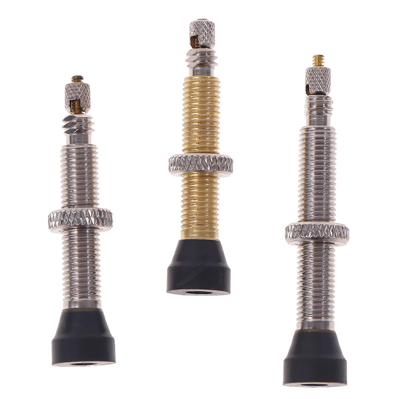 

1PC Bicycle Presta Valve Tires Brass Core Alloy Stem Tubeless Sealant Compatible For Road MTB Bicycle Tubeless Valve