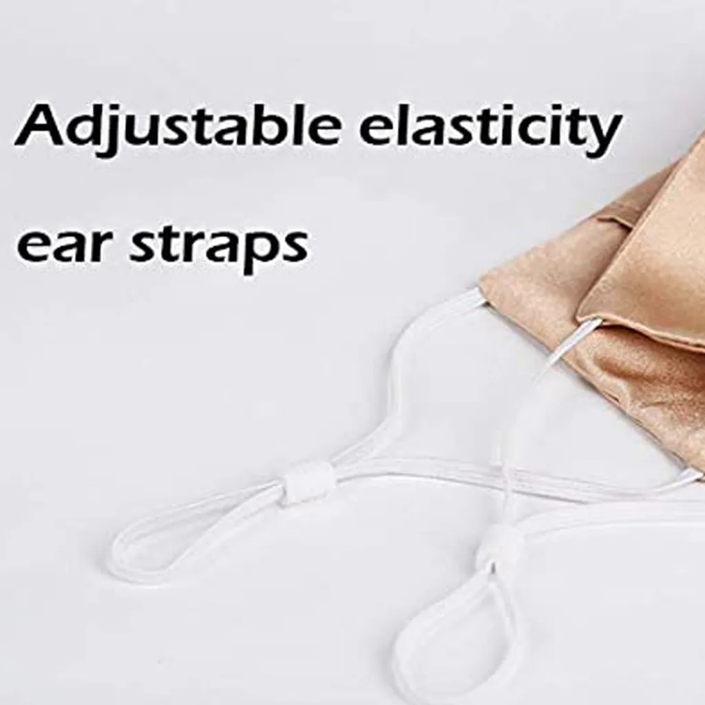 Silk Mask 6PCS Satin Cloth Mouth Summer For Men And Women Ultrathin Double-deck Elastic Earband Masque Sunscreen masque#M | Красота и