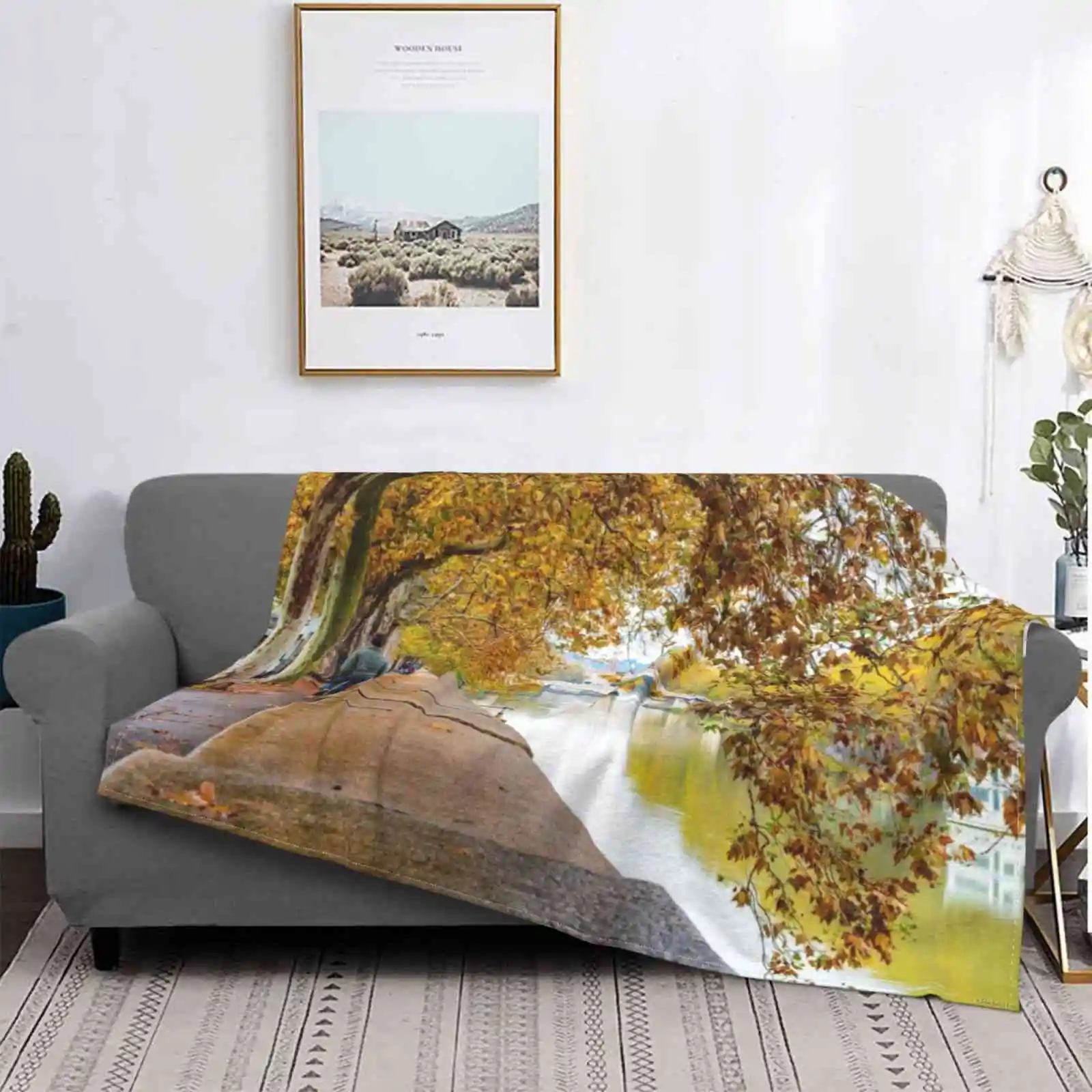 

Очень теплые мягкие одеяла с изображением реки тибер, Италия, накидка на диван/кровать/путешествие, древняя арочная дуга, для осени