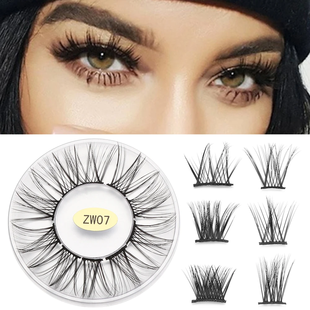 Набор для наращивания ресниц натуральные объёмные пушистые Густые 3d