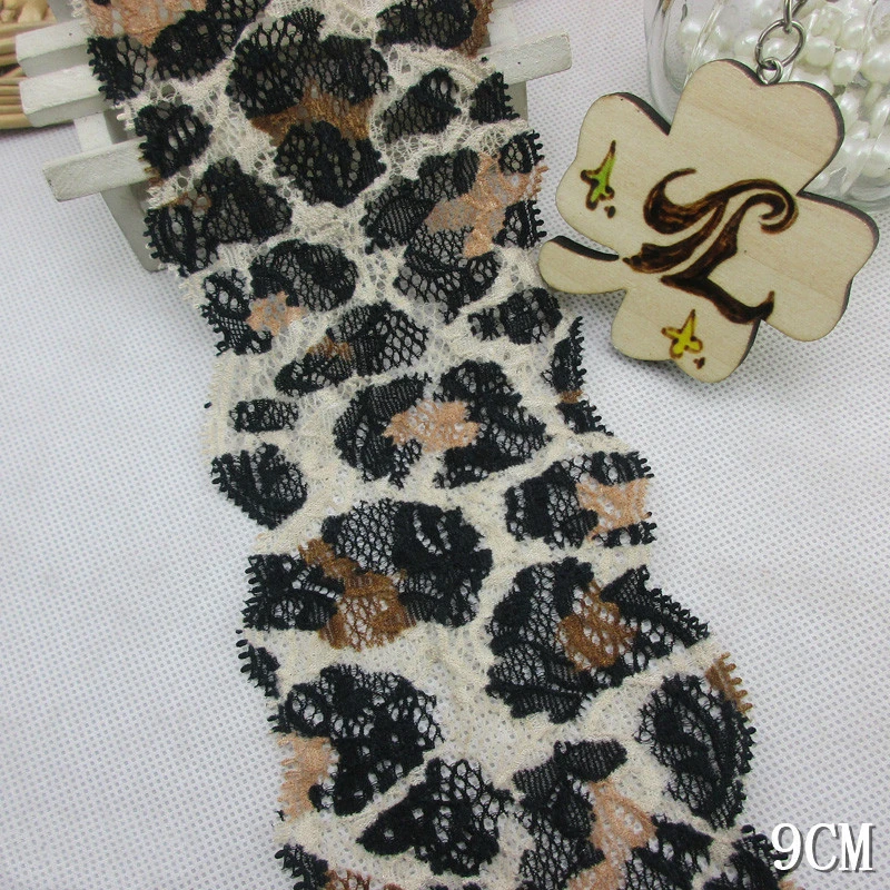 Пикантная эластичная африканская кружевная ткань с леопардовым рисунком сделай