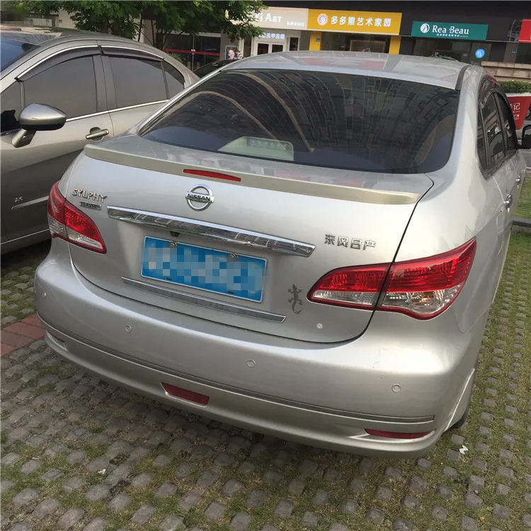 Для NISSAN Sentra спойлер 2008 2016 высокого качества ABS Материал заднее крыло автомобиля